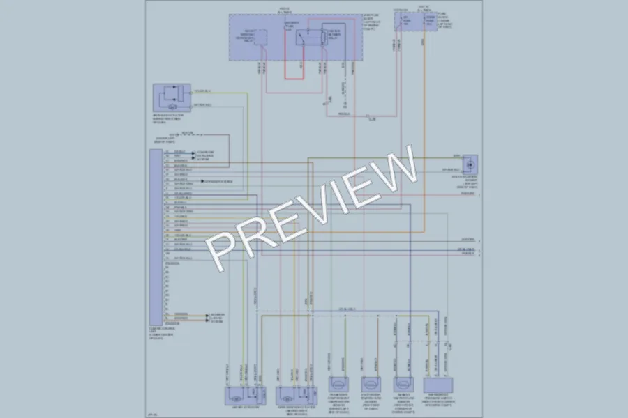 2012 Mazda CX7 Air Conditioning wiring diagram preview