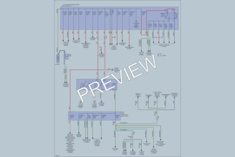 2012 Mazda CX7 Power Distribution wiring diagram preview