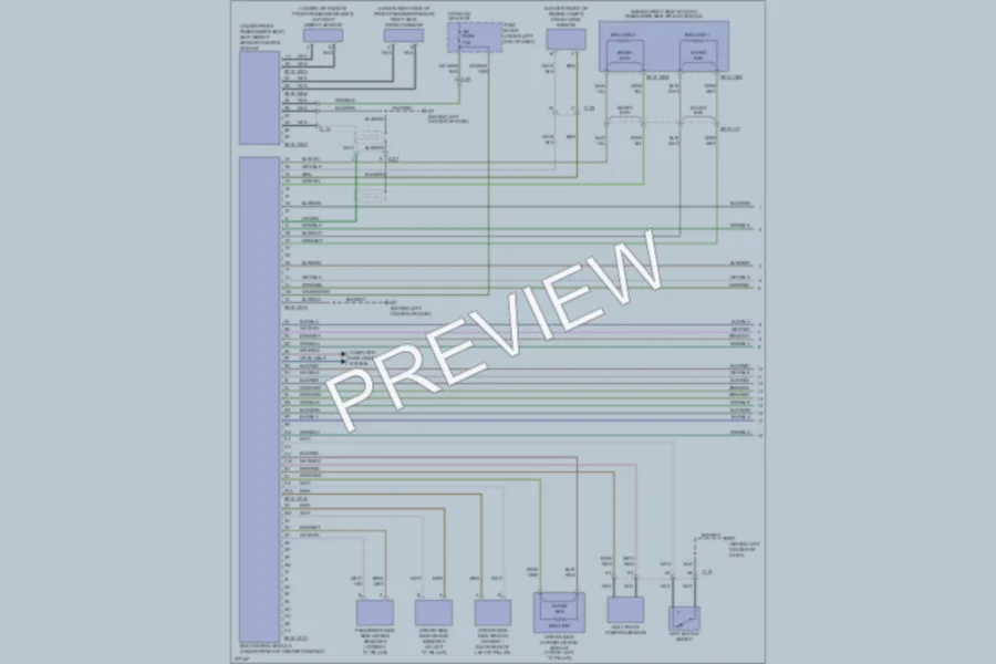 2012 Mazda CX7 Supplemental Restraints wiring diagram preview
