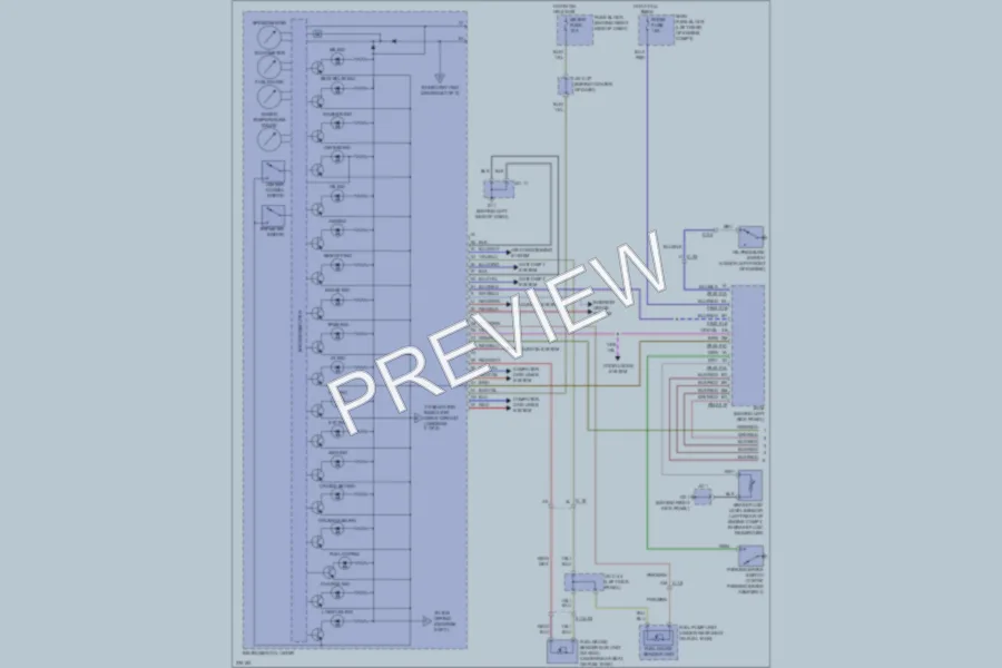 2012 Mazda CX9 Instrument Cluster wiring diagram preview