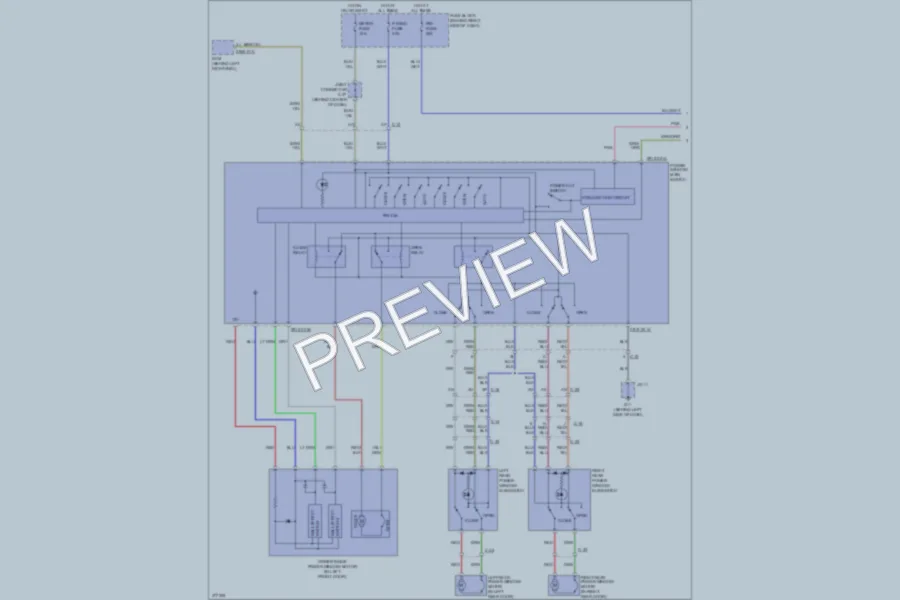 2012 Mazda CX9 Power Windows wiring diagram preview