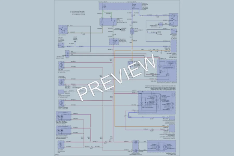 2012 Mazda MX5Miata Interior Lights wiring diagram preview