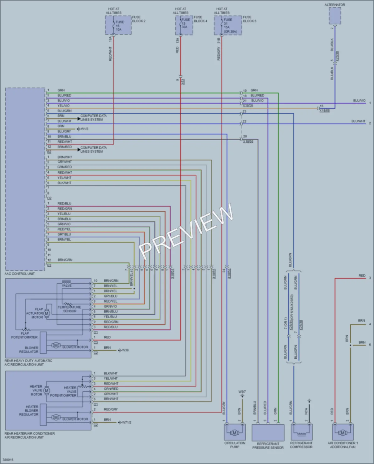 2012 MercedesBenz 3500Sprinter Air Conditioning wiring diagram preview