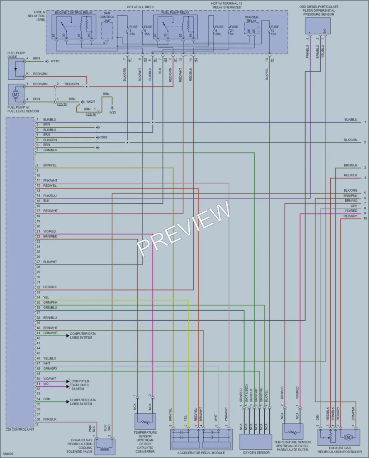 2012 MercedesBenz 3500Sprinter Engine Performance wiring diagram preview