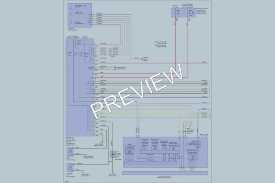 2012 MercedesBenz C250 Headlights wiring diagram preview