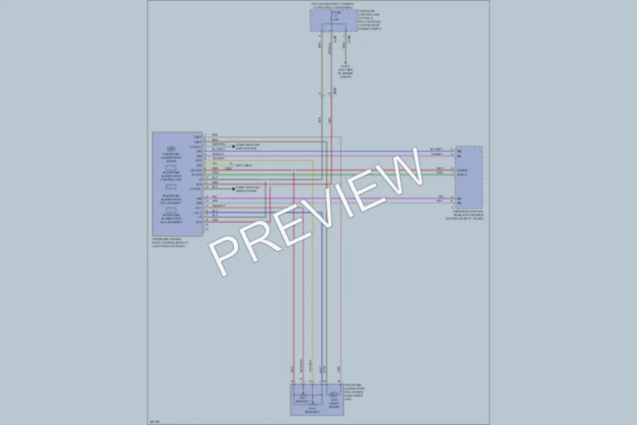 2012 MercedesBenz C250 Power Top Sunroof wiring diagram preview