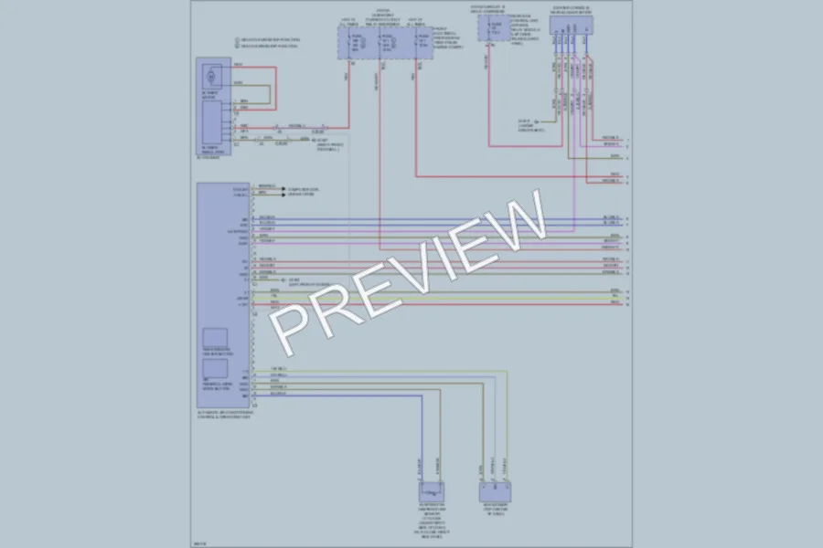2012 MercedesBenz C300 Air Conditioning wiring diagram preview