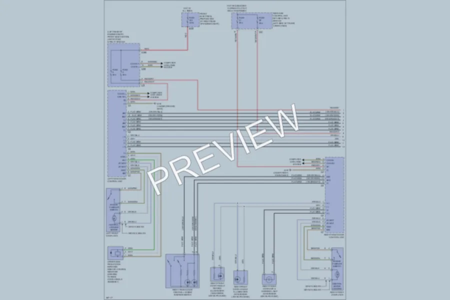 2012 MercedesBenz C300 Power Door Locks wiring diagram preview