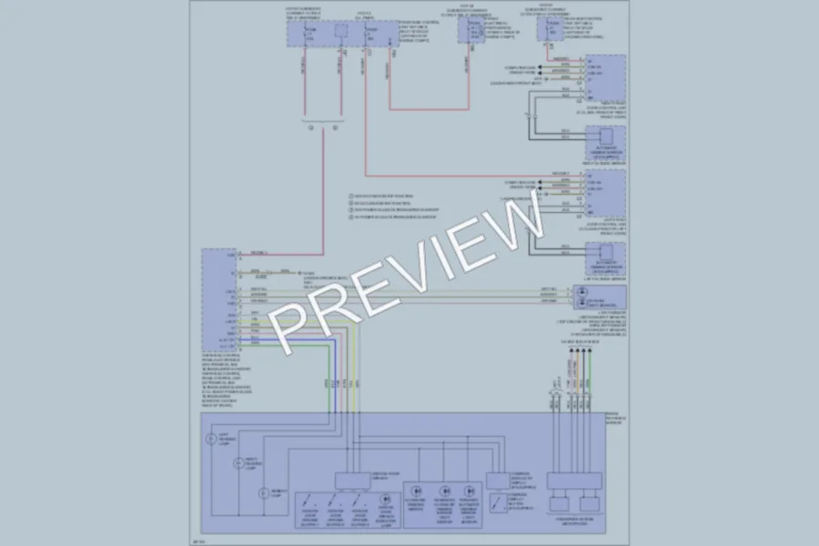2012 MercedesBenz C300 Power Mirrors wiring diagram preview