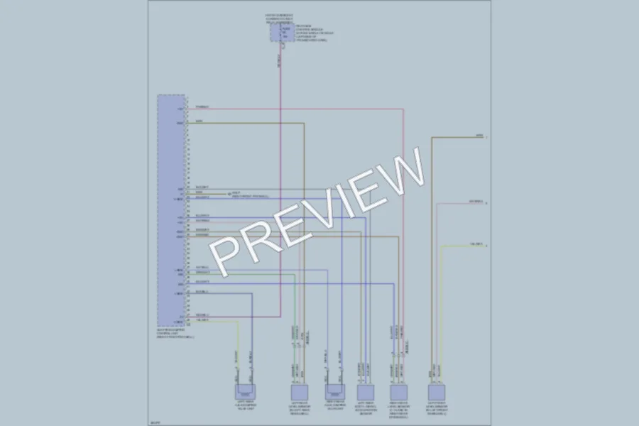 2012 MercedesBenz C350 Electronic Suspension wiring diagram preview