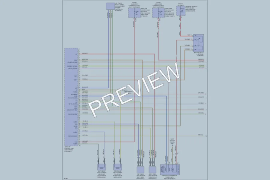 2012 MercedesBenz CLS550 Electronic Suspension wiring diagram preview
