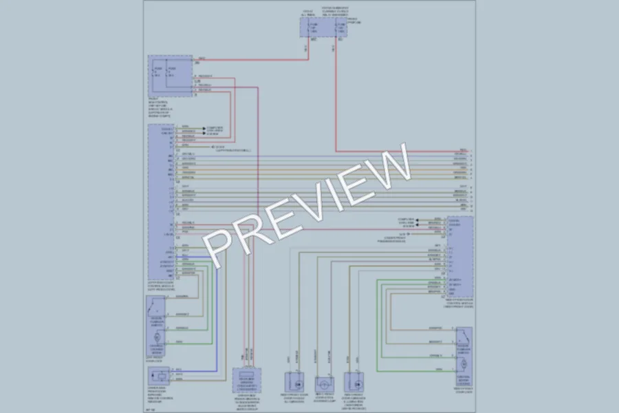 2012 MercedesBenz CLS550 Power Door Locks wiring diagram preview