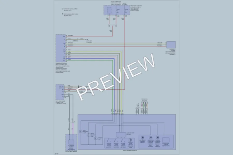 2012 MercedesBenz CLS550 Power Mirrors wiring diagram preview