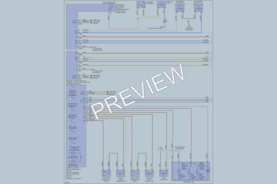 2012 MercedesBenz E350 Interior Lights wiring diagram preview