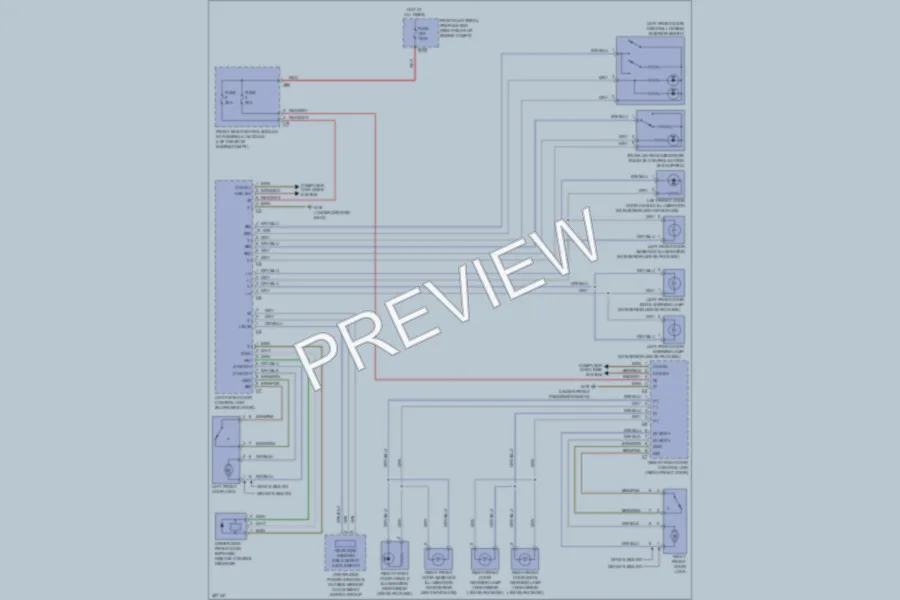 2012 MercedesBenz E350 Power Door Locks wiring diagram preview