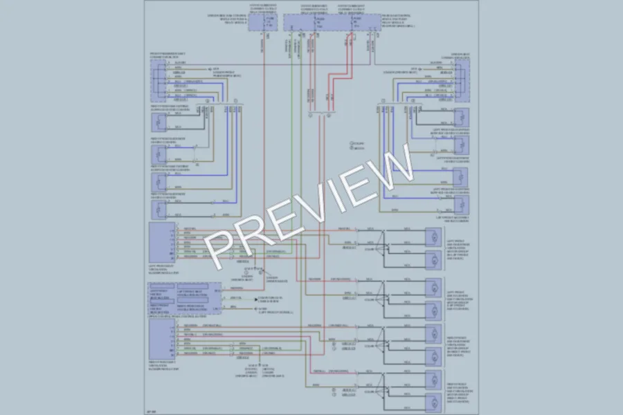 2012 MercedesBenz E350 Power Seats wiring diagram preview