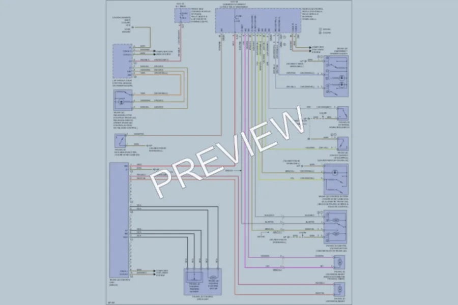 2012 MercedesBenz E350 Trunk Tailgate Fuel Door wiring diagram preview