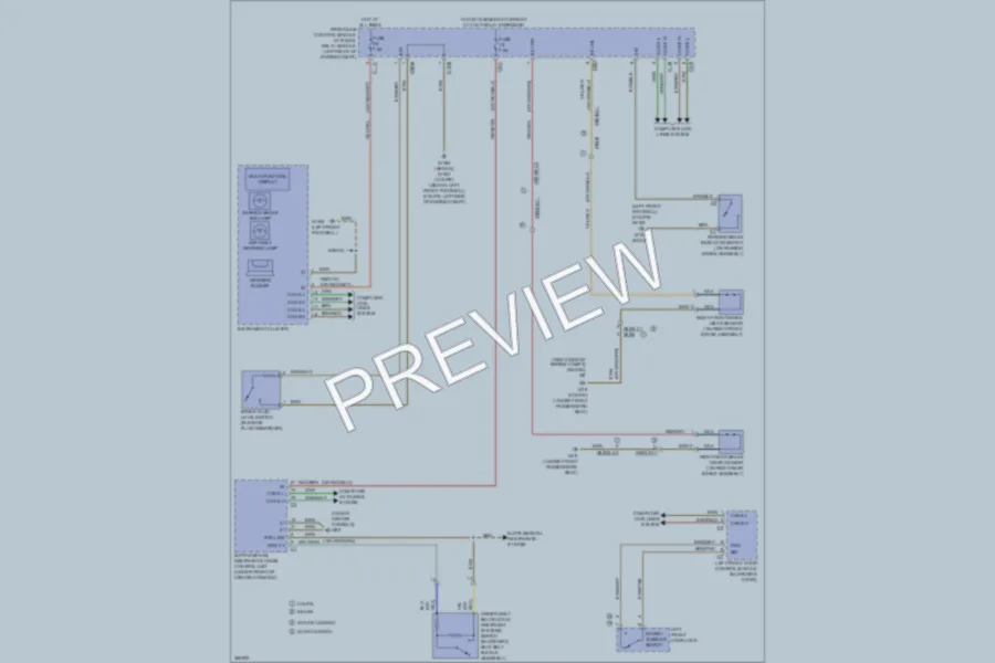 2012 MercedesBenz E350 Warning Systems wiring diagram preview