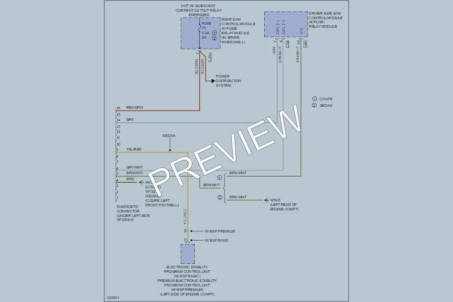 2012 MercedesBenz E350BLUETEC Computer Data Lines wiring diagram preview