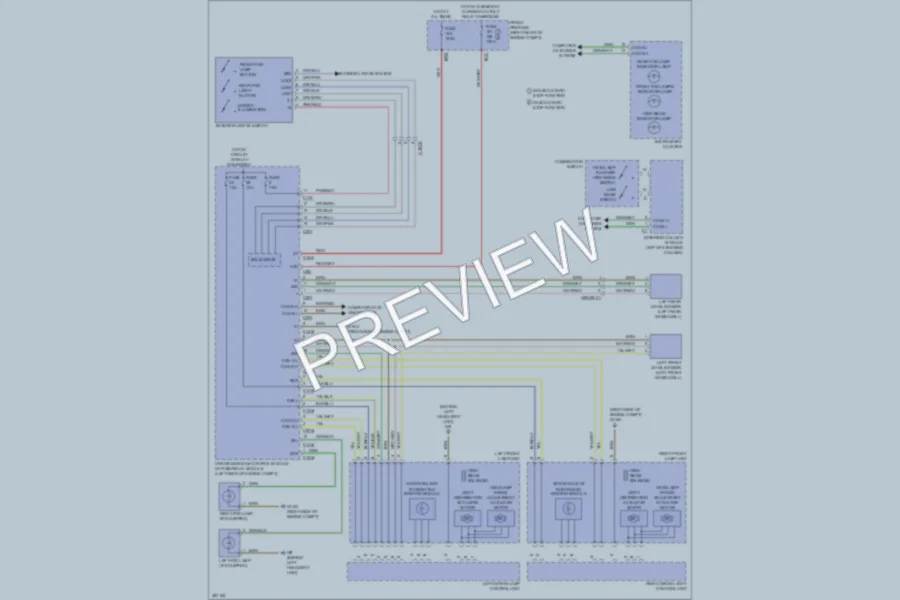 2012 MercedesBenz E350BLUETEC Headlights wiring diagram preview