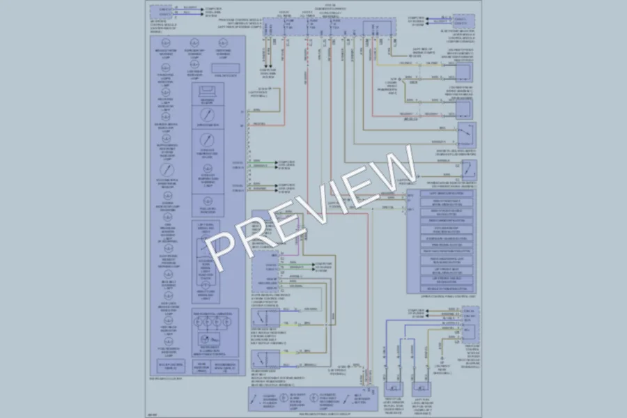 2012 MercedesBenz E350BLUETEC Instrument Cluster wiring diagram preview