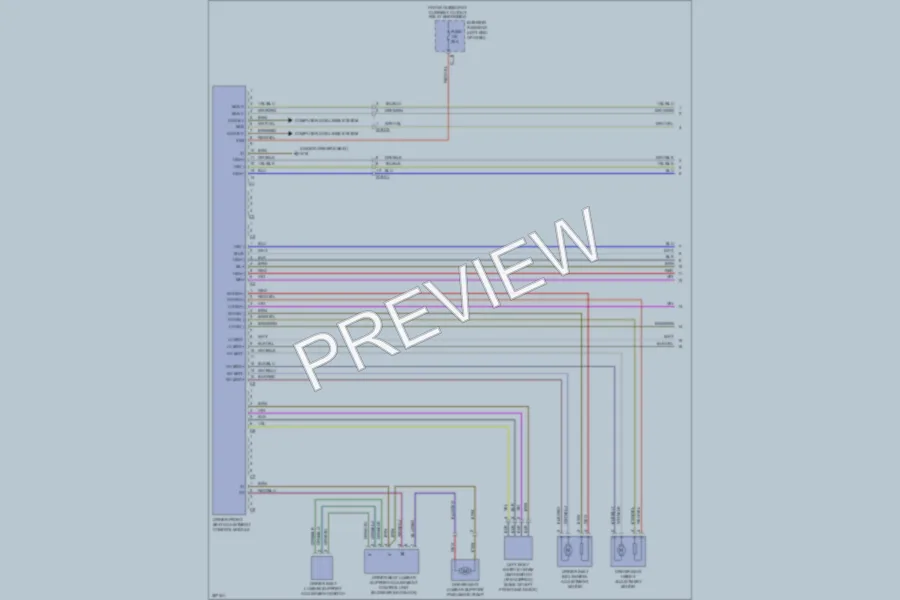 2012 MercedesBenz E350BLUETEC Memory Systems wiring diagram preview