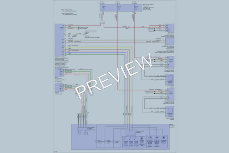 2012 MercedesBenz E350BLUETEC Power Mirrors wiring diagram preview