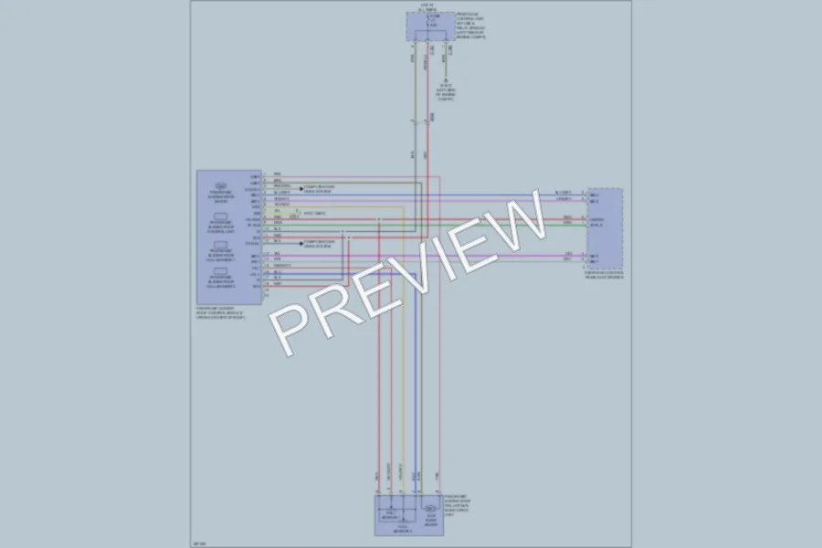 2012 MercedesBenz E350BLUETEC Power Top Sunroof wiring diagram preview