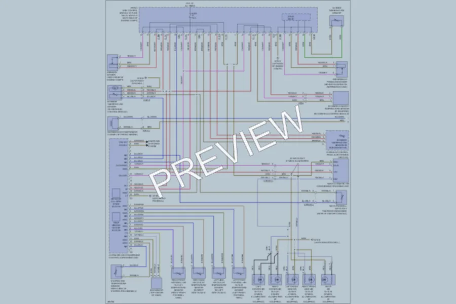 2012 MercedesBenz E550 Air Conditioning wiring diagram preview