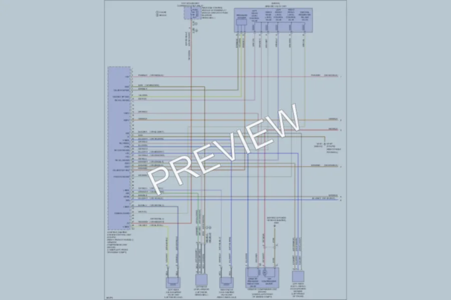 2012 MercedesBenz E550 Electronic Suspension wiring diagram preview