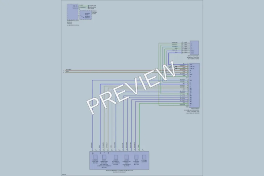 2012 MercedesBenz E550 Memory Systems wiring diagram preview