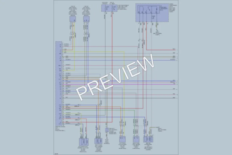 2012 MercedesBenz GL350BLUETEC Electronic Suspension wiring diagram preview