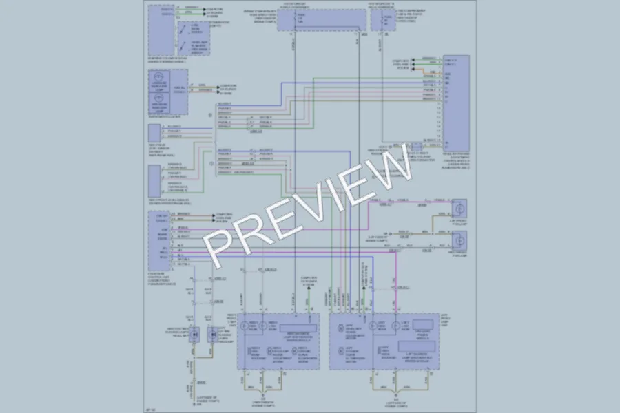 2012 MercedesBenz GL350BLUETEC Headlights wiring diagram preview