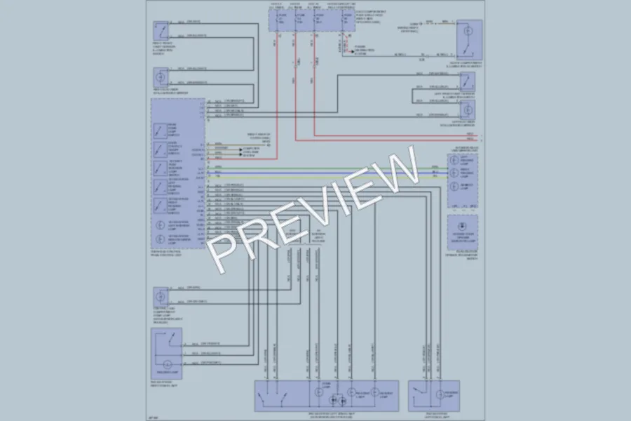 2012 MercedesBenz GL350BLUETEC Interior Lights wiring diagram preview