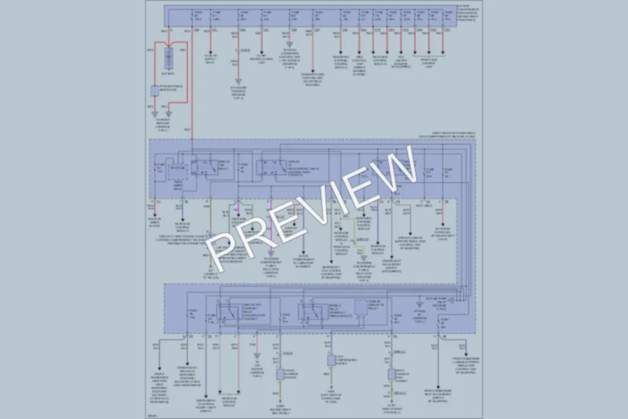 2012 MercedesBenz GL450 Power Distribution wiring diagram preview