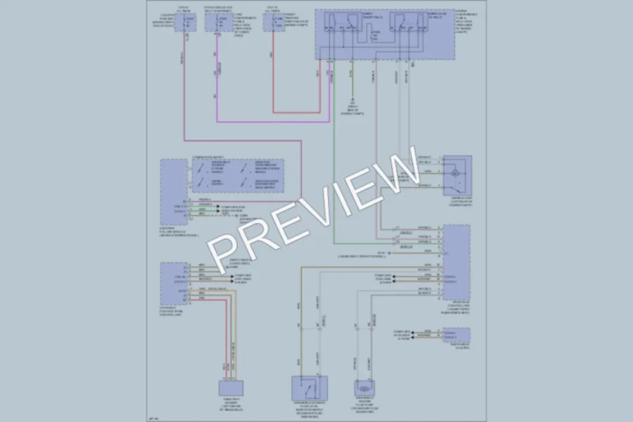 2012 MercedesBenz GL450 Wiper Washer wiring diagram preview