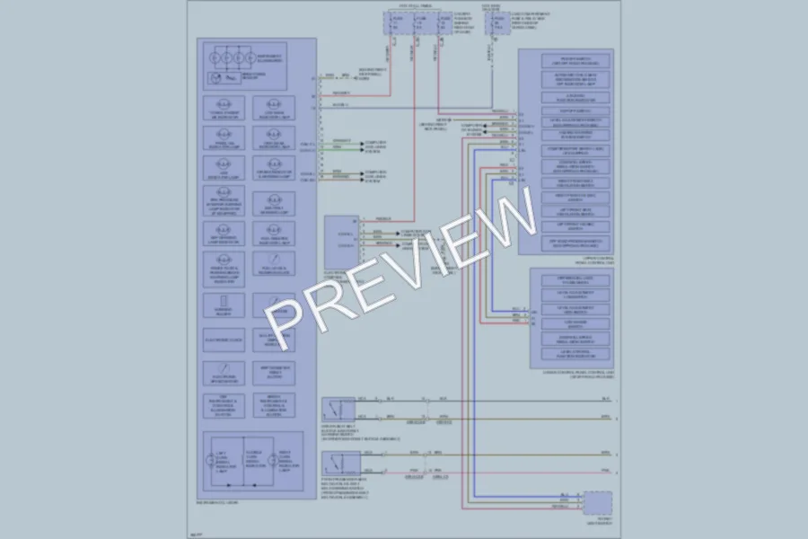 2012 MercedesBenz GL550 Instrument Cluster wiring diagram preview