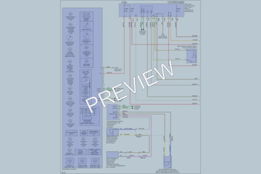 2012 MercedesBenz GLK350 Instrument Cluster wiring diagram preview