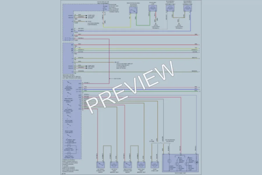 2012 MercedesBenz GLK350 Interior Lights wiring diagram preview