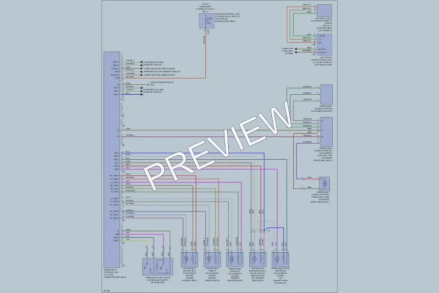 2012 MercedesBenz GLK350 Memory Systems wiring diagram preview