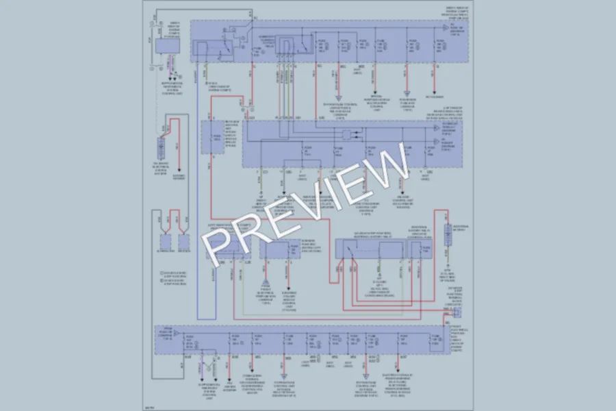 2012 MercedesBenz GLK350 Power Distribution wiring diagram preview