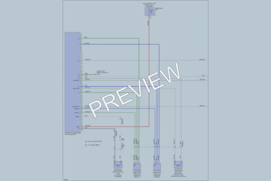 2012 MercedesBenz ML350 Electronic Suspension wiring diagram preview
