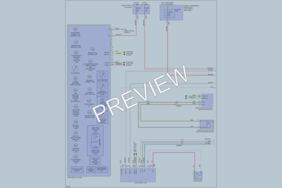 2012 MercedesBenz ML350 Instrument Cluster wiring diagram preview