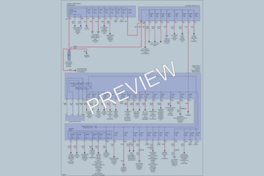 2012 MercedesBenz ML350 Power Distribution wiring diagram preview