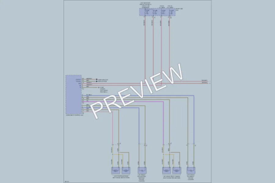 2012 MercedesBenz ML350 Power Seats wiring diagram preview