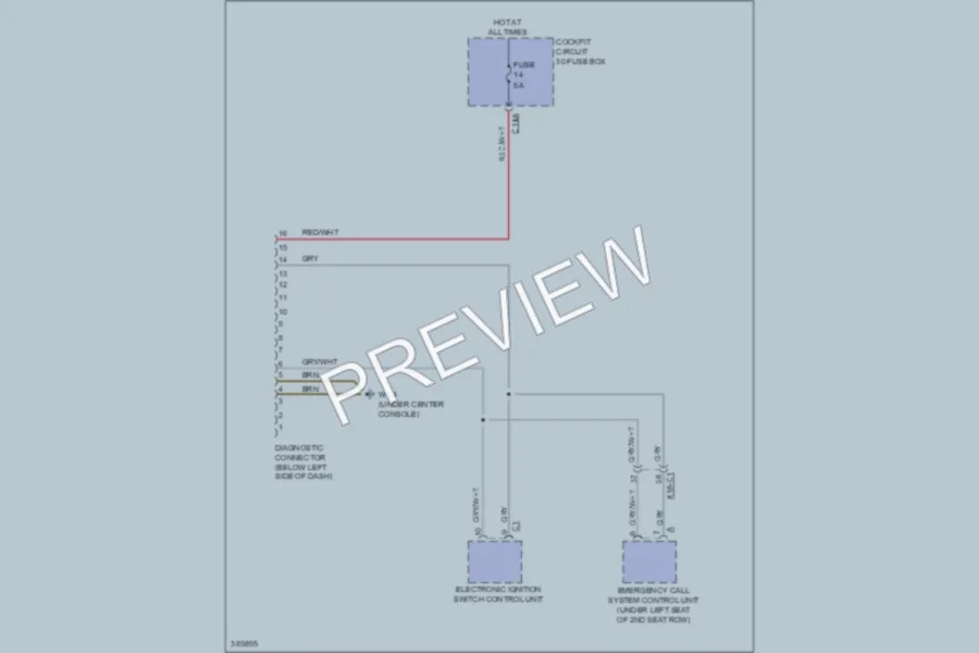 2012 MercedesBenz ML350BLUETEC Computer Data Lines wiring diagram preview