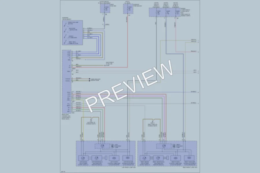 2012 MercedesBenz ML550 Headlights wiring diagram preview