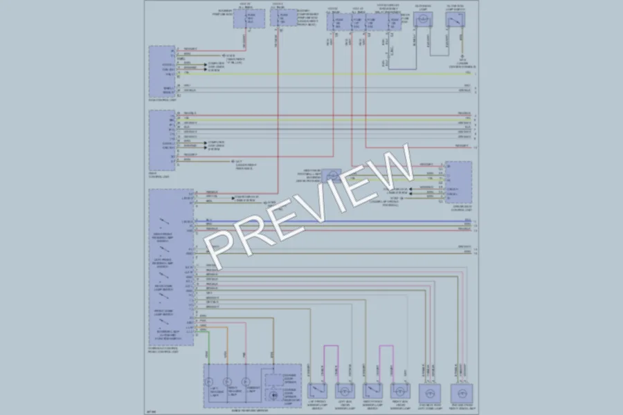 2012 MercedesBenz ML550 Interior Lights wiring diagram preview