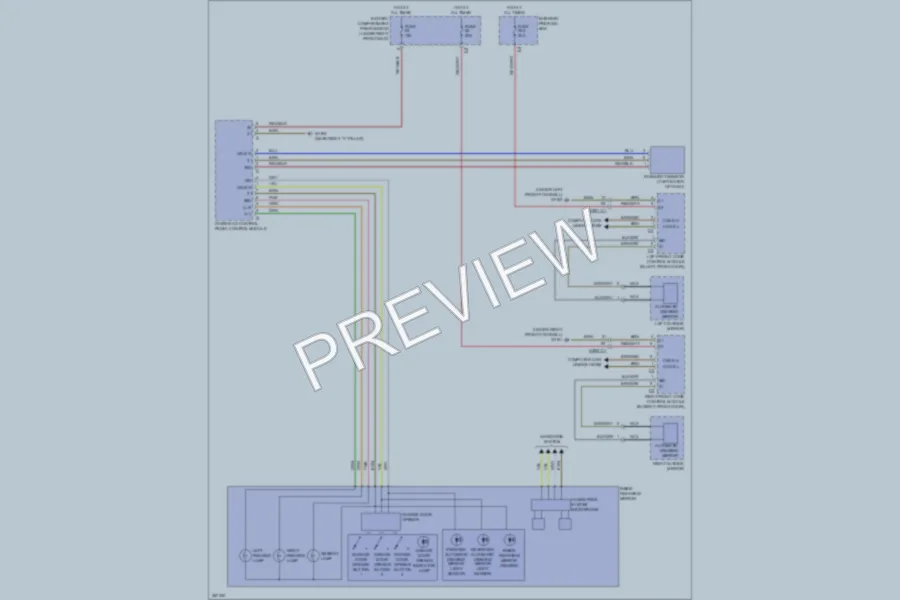 2012 MercedesBenz ML550 Power Mirrors wiring diagram preview