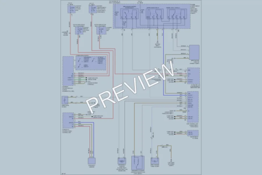 2012 MercedesBenz ML550 Wiper Washer wiring diagram preview